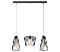Csillár zsinóron TORRI 3xE27/15W/230V fekete
