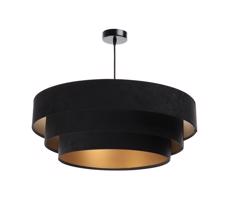 Csillár zsinóron TRINITI 1xE27/60W/230V fekete/arany