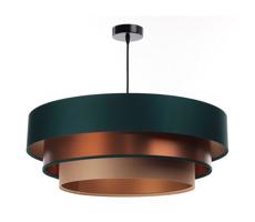 Csillár zsinóron TRINITI 1xE27/60W/230V zöld/réz