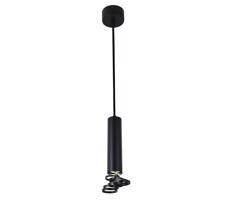 Csillár zsinóron TUBA 1xGU10/50W/230V fekete