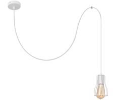 Csillár zsinóron TUBE 1xE27/15W/230V fehér