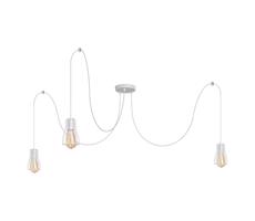 Csillár zsinóron TUBE 3xE27/15W/230V pók fehér