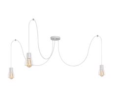 Csillár zsinóron TUBE LONG 3xE27/15W/230V fehér