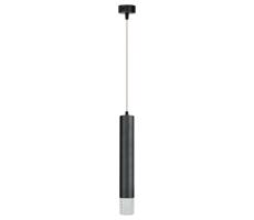 Csillár zsinóron TUBI 1xGU10/8W/230V fekete