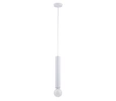 Csillár zsinóron TWISTER 1xE27/60W/230V fehér