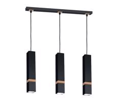 Csillár zsinóron VIDAR 3xGU10/25W/230V fekete