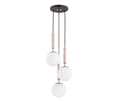 Csillár zsinóron VOLDA 3xE14/10W/230V átm. 28 cm réz