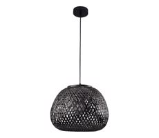 Csillár zsinóron ZANZIBAR 1xE27/20W/230V átm. 35 cm bambusz