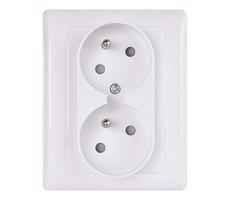 Dupla otthoni aljzat FRENCH 250V/16A
