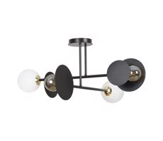EMIBIG Csillár rúdon MINERVA 2xE27/15W + 2xE14/10W/230V fekete
