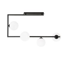 EMIBIG Csillár rúdon SOMA 4xE14/10W/230V fekete/fehér