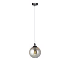 EMIBIG Csillár zsinóron COSMO 1xE14/10W/230V átm. 14 cm fekete/szürke
