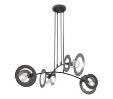 EMIBIG Csillár zsinóron EUFORIA 4xE27/15W/230V fekete