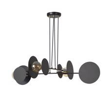 EMIBIG Csillár zsinóron IDEA 4xE27/15W/230V fekete