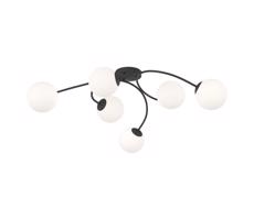 EMIBIG Felületre szerelhető csillár  VIBRA 6xE14/10W/230V fekete/fehér