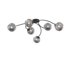 EMIBIG Felületre szerelhető csillár  VIBRA 6xE14/10W/230V fekete/szürke