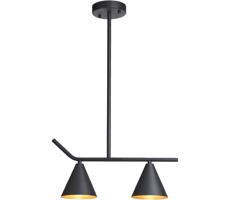 Eurolamp Csillár rúdon 2xE27/40W/230V fekete