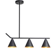 Eurolamp Csillár rúdon 3xE27/40W/230V fekete