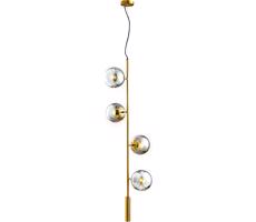 Eurolamp Csillár zsinóron 4xE27/10W/230V arany