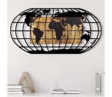 Fali dekoráció 102x50 cm globe