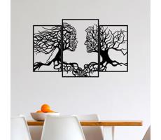Fali dekoráció 116x71 cm Az élet fája fém