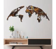 Fali dekoráció 2 db 150x59 cm bolygó fém
