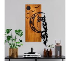 Fali dekoráció 36x66 cm bagoly
