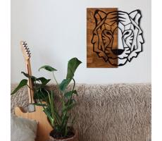 Fali dekoráció 56x58 cm tigris