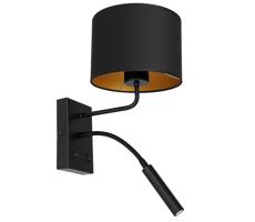 Fali lámpa ARDEN 1xE27/60W/230V + 1xG9/8W fekete/arany