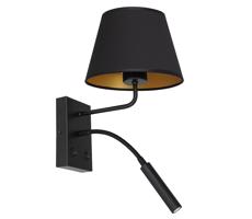 Fali lámpa ARDEN 1xE27/60W/230V + 1xG9/8W fekete/arany