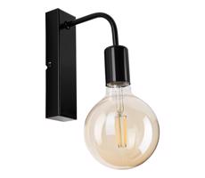 Fali lámpa ASTRID 1xE27/60W/230V fényes fekete
