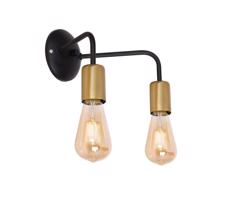 Fali lámpa BRENDA 2xE27/60W/230V fekete/arany