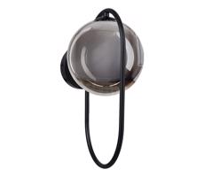 Fali lámpa CORDEL 1xG9/28W/230V fekete/füstös fekete