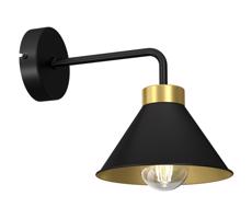 Fali lámpa DEMET 1xE27/60W/230V fekete/arany
