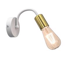 Fali lámpa DOW 1xE27/60W/230V fehér/arany