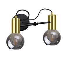 Fali lámpa LIVA 2xE27/60W/230V fekete/arany