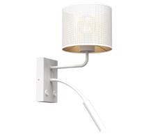 Fali lámpa LOFT SHADE 1xE27/60W+1xG9/8W/230V fehér/arany