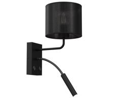 Fali lámpa LOFT SHADE 1xE27/60W+1xG9/8W/230V fekete