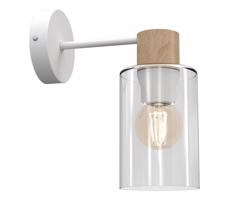 Fali lámpa MADERA 1xE27/60W/230V fehér/fa