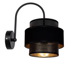 Fali lámpa NESS 1xE27/60W/230V fekete