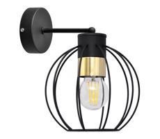 Fali lámpa STARLIGHT 1xE27/15W/230V fekete/arany