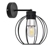 Fali lámpa STARLIGHT 1xE27/15W/230V fekete/ezüst