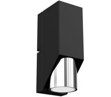 Fali lámpa WALL 1xGU10/8W/230V fekete/fényes króm