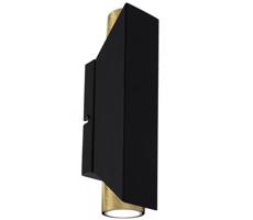Fali lámpa WALL 2xGU10/8W/230V fekete/sárgaréz