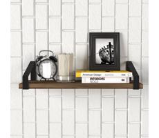 Fali polc ARTIGO 10x45 cm barna