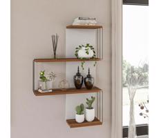 Fali polc CAMBEL 96x64 cm barna