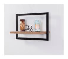 Fali polc DECOR 25x35 cm barna/fekete