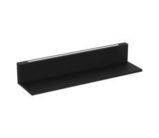 Fali polc LED világítással SHELF 10x60 cm fekete