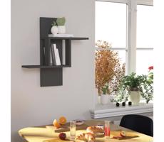 Fali polc MILL 70x64 cm antracit