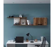 Fali polc NEWRA 35x150 cm barna